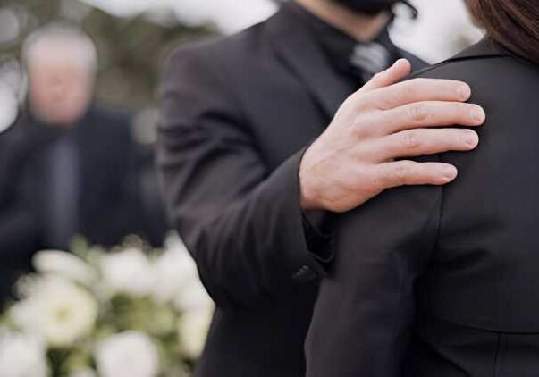 Funeral, support and people care for grief